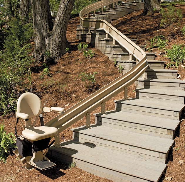 Chair lift for stairs