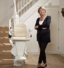 Kraus San Diego Authorized Handicare curved Chair Staircase Lift Sales and Service Center
