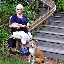 Oakland ca stairchair outside curve stairlifts bruno