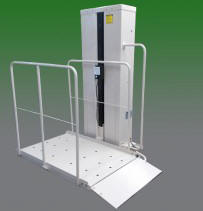 pl50 Oakland porch lift vertical platform wheelchair access